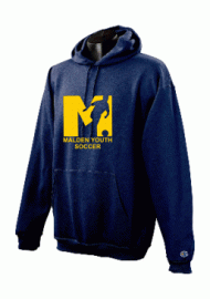 Malden YS 9 oz Hooded Sweatshirt w/Malden Youth Soccer logo