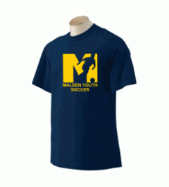 Malden YS Short Sleeve T-Shirt w/Malden Youth Soccer logo