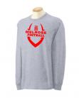 Melrose Football L/S Grey T-Shirt w/Melrose Football