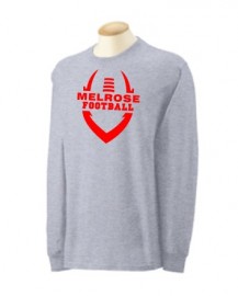 Melrose Football L/S Grey T-Shirt w/Melrose Football