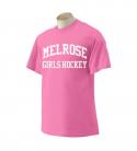 Melrose YH Girls Hockey Pink Short Sleeve T-Shirt