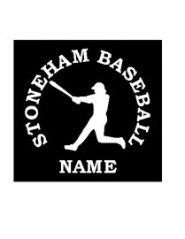 Stoneham Baseball Vinyl Window Decal